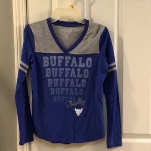 Girls V-neck Buffalo Bulls Long Sleeve Shirt